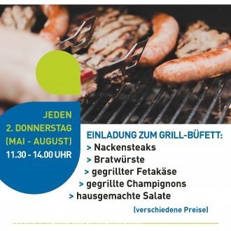 Flyer zu den Grilldonnerstagen im Delcasy